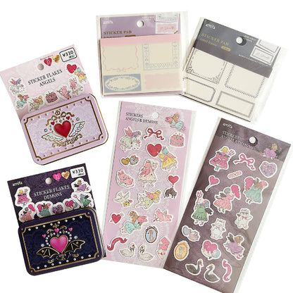 【シールセット】数量限定・新作セレクション　てんしとあくま・フレーム