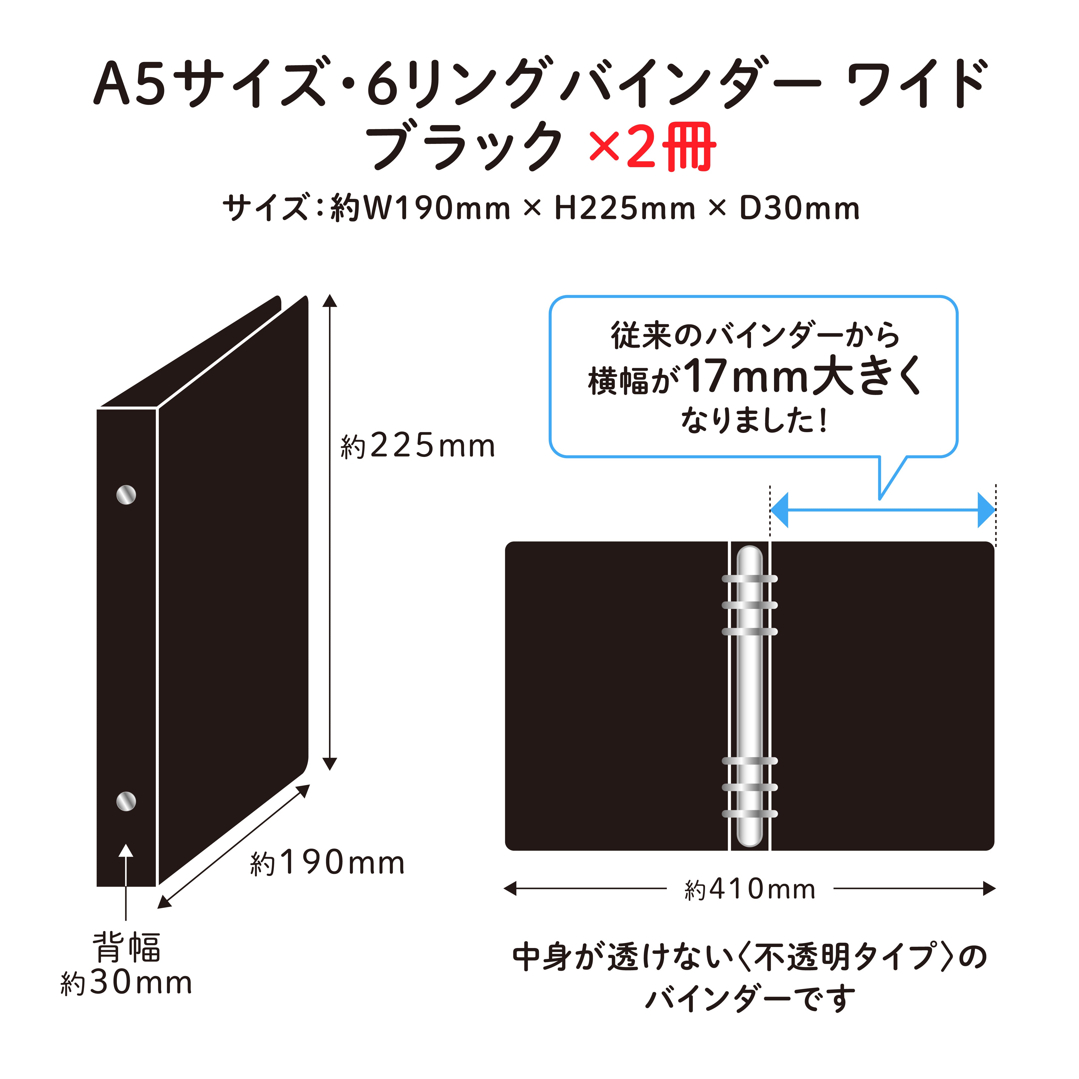 コレクターセット】 A5サイズ・6リング ファイル ブラック – amifa ONLINE