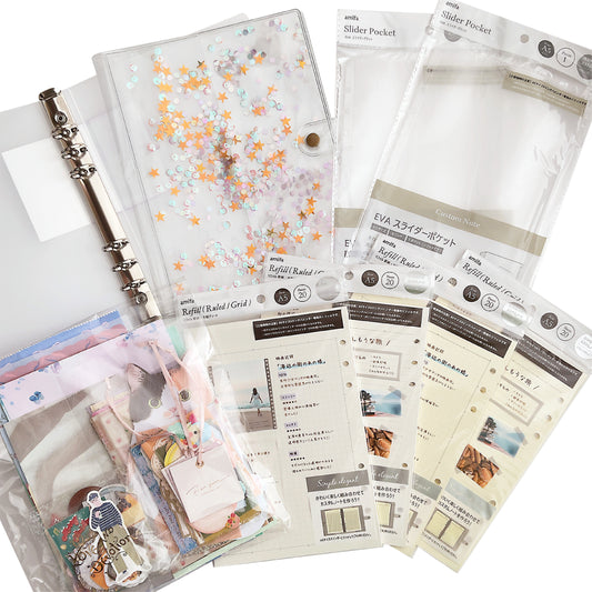 【ジャーナリングセット】A5サイズ・6リングファイル